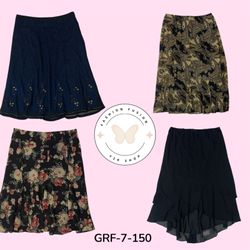 Jupe Imprimée Noire – Parfaite pour les Looks Casu..