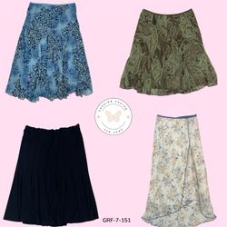 Jupe Bleu et Vert Vibrant – Parfaite pour des Look..