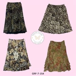 Brown Printed Skirt | Trendy Fast Fashion Essentia..