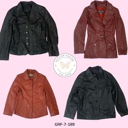 Chaqueta de cuero con cremallera Bold Mix — Prenda..