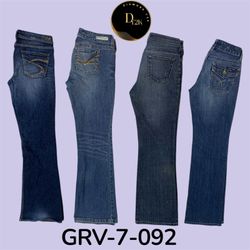 Jeans in denim flared blu retro – Vestibilità dich..