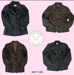 Edgy Mix Button Faux Leather Jacket for Everyday S..