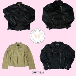 Edgy Mix Zipper Faux Leather Jacket — Streetwear M..