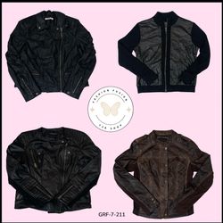 Bold Mix-Zip Leather Look Jacket — Trendy & Afford..