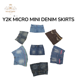 Y2K Micro Mini Sexy Denim Skirts