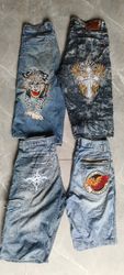 Pantaloni corti ricamati Japniess