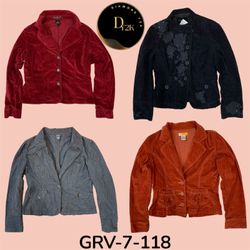 Jaquetas de Corduroy com Textura Misturada – Atrat..