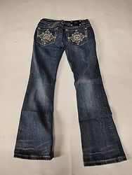 Miss me true religion rock revival jeans.