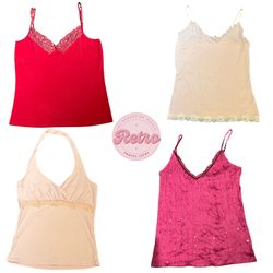 Italienischer Stil Y2K Cami Tops