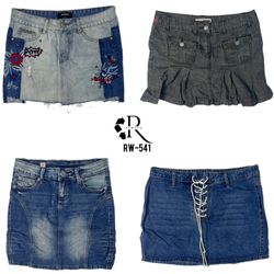 Jupes en denim uniques Y2K (RW-541)