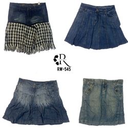 Jupes en denim uniques Y2K (RW-545)