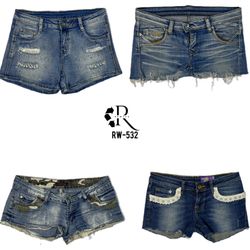 Y2K Unique Denim Short (RW-532)
