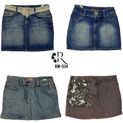 Jupes mini en denim Y2K IT Girl (RW-534)