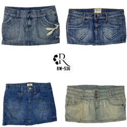 Jupes en denim mini IT Girl Y2K (RW-536)
