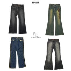Y2K Syber Girl Era Denim Jeans (RE-1635)