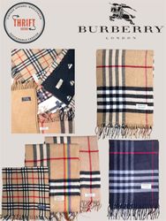 Écharpe T1204 Burberry en cachemire/beige/mélange