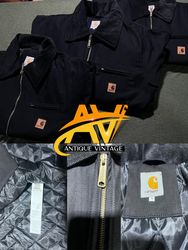 Jaquetas pretas Detroit estilo rework da Carhartt