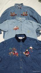 #02 y2k denim shirts