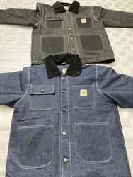 Jaquetas Carhartt Michigan Reworked - Preto e Azul