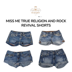Miss Me True Religion and Rock Revival Shorts