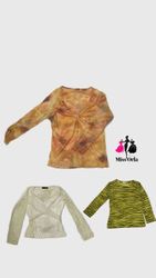 Y2k 2000s' full sleeves blouse (M-015)