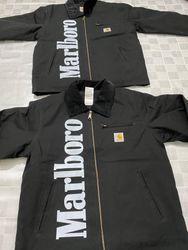 Jaquetas Re trabalhadas Carhartt X Marlboro Detroi..