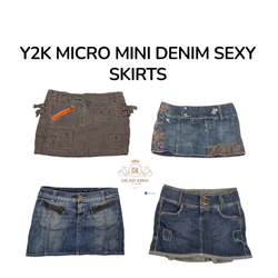 Y2K Micro Mini Sexy Denim Skirts