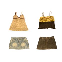 Y2k Bratz Coded Coord Sets: Denim Skirts & Tops