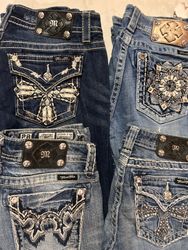 Miss me true religion rock revival pantaloni flare