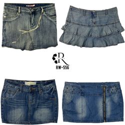 Gonne in denim mini IT Girl Y2K (RW-556)