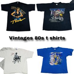 Vintage-Kollektion 80er 90er T-Shirts