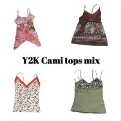 Y2K Italian Summer romantic  Cami Tops Mix (17