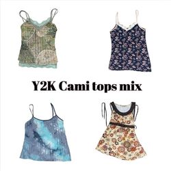 Y2K Italian Summer Cute Cami Tops Mix (18)