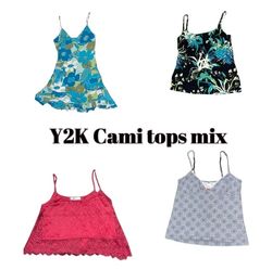 Y2K Italian Summer Cute Cami Tops Mix (19)