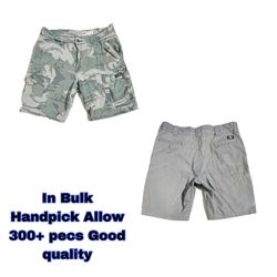 Cotton branded shorts