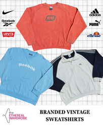 Branded Vintage Sweatshirts Including Nike, Adidas..