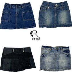 Y2K Britney Era Denim Mini Skirts (RW-562)