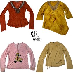 Y2K Soft Girl Era Full Sleeve Tops (RW-563)
