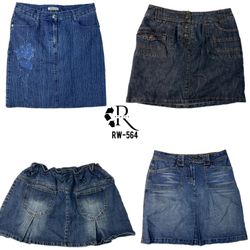 Y2K Unique Denim Midi Skirts (RW-564)