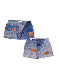 Upcycled Levi’s belted skirt