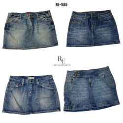 Y2K Britney Era Denim Mini Skirts (RE-1665)