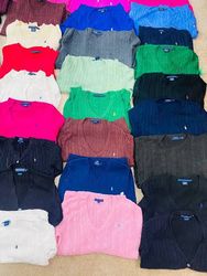 E015 Ralph Lauren Cable Knit Sweaters