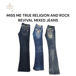 Miss Me True Religion und Rock Revival gemischte J..