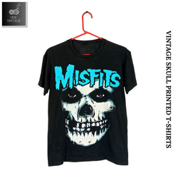 Camisetas con estampado de calavera vintage (Paque..