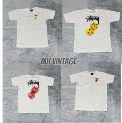 T-shirt bianca Stussy Rework Style