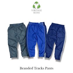 Branded nylon track pant