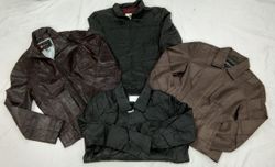 GB004 Giacca in pelle d'ispirazione Y2K