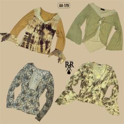 Y2K Soft Girl Ära Langarmoberteile (AA-179)