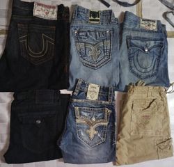 TRUE RELIGION ROCK REVIVAL SHORTS (ID 457)