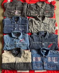 Denim hip hop jackets